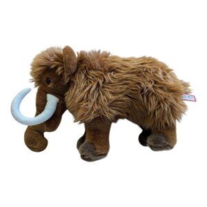 Douglas woolly mammoth Everettt stuffed animal toy brown 8 in